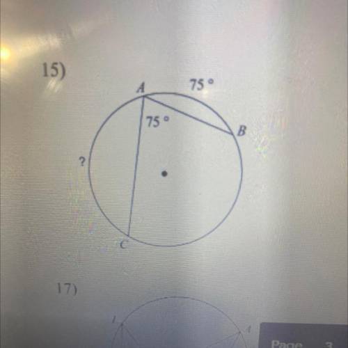 Find the measure of the arc or angle indicated￼