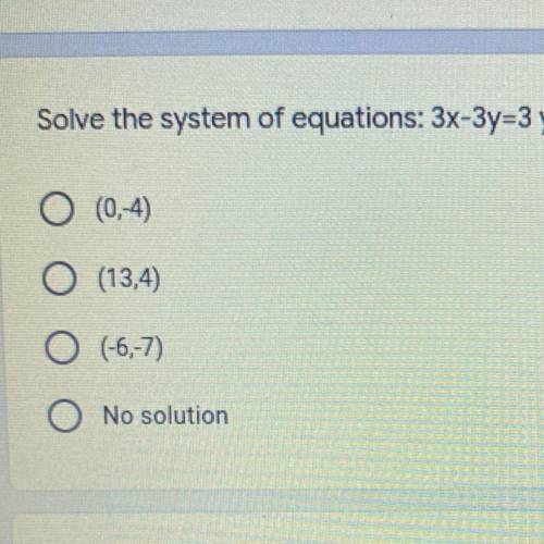 Solve the system of equations: 3x-3y=3 y=2x+5
