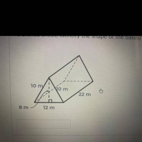 Find the total surface area of the figure below 10 m 22 m 8 m 12 m