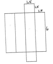 The net of a rectangular prism is shown below. What is the total surface area of the prism?