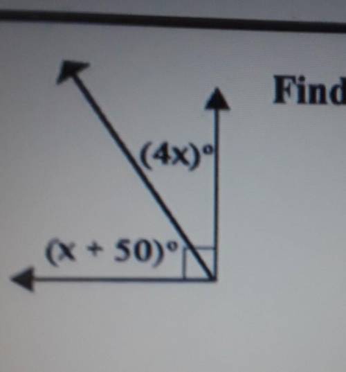 Find the value of x explain how you got your answer ​