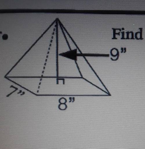 Find the volume explain how you got your answer​