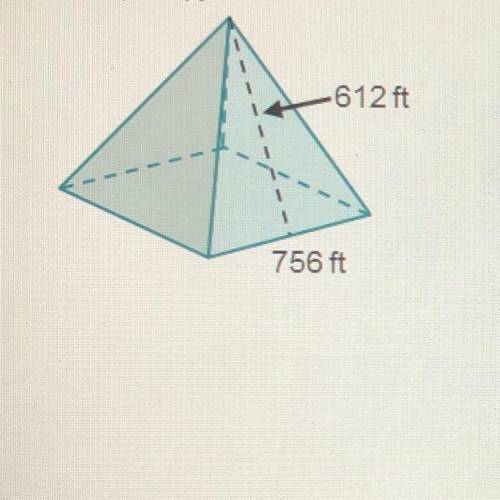Consider the square pyramid shown

0127
Which are about the pyramid? Check all that apply
O The ba