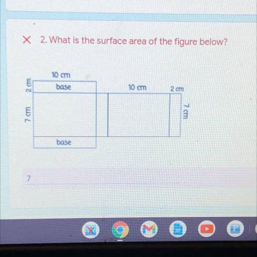 HELP
What is the surface area of the figure below?
