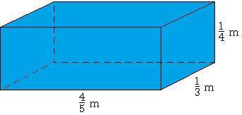 What is the volume of the rectangular prism above?

A. 1/15 B. 1/5 C. 1/12D. 1/20