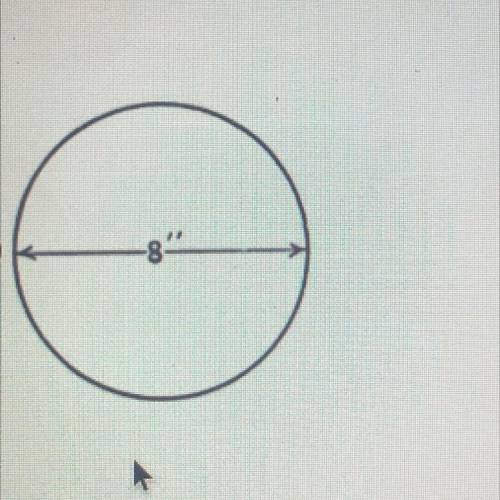 What is the area of the circle? Use 3.14 for pi. (A=r2)