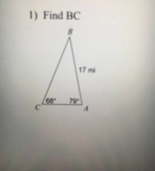 Find the measurement of BC.
Need help please- and also explanation.