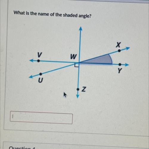 What is the name of the shaded angle