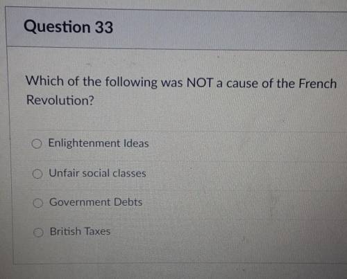 *12 points*Which of the following was NOT a cause of the French Revolution?​