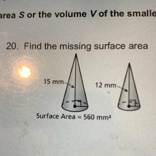 PLS HELP!!! find the missing surface area!