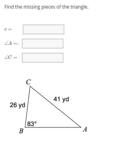 Lesson: Finding the area of a triangle using sine: given side-angle-side | Law of Sines

Question