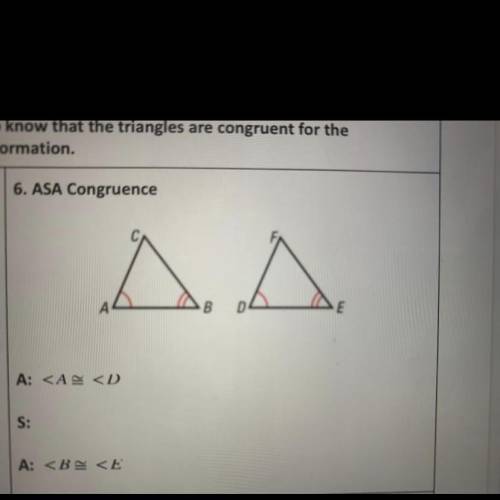 I want to know if I’m correct

Is the side AB and DE? 
(Look at the picture for a better explanati