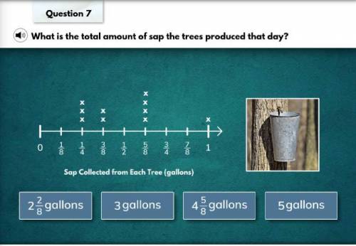 What is the total amount of sap the trees produced that day?