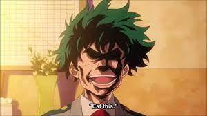 Deku eating all mights hair like this shi bussin bussin