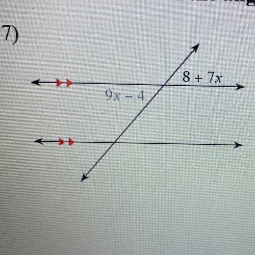 Find the measure of the angle indicated in bold
Plss help