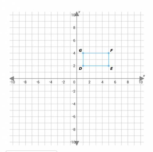 Graph the image and composite image of rectangle DEFG after a translation of T<7,5> followed