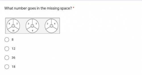 What number goes into the missing space
