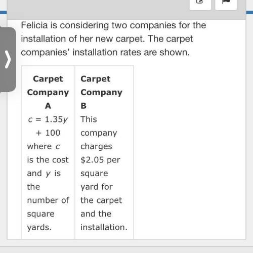 Pllls helpp 
(Identify the unit rate in dollars per square yard for each carpet company. )