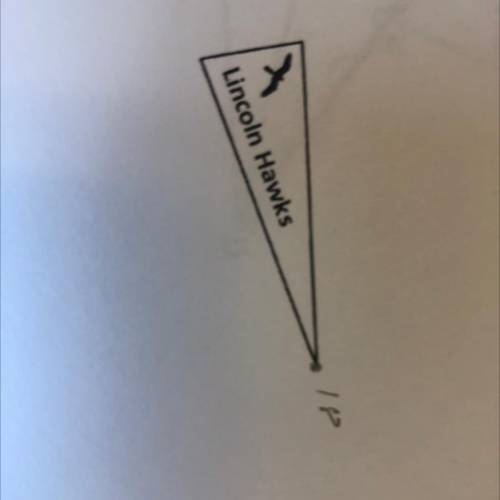 A pennant for the sports team at Lincoln high school is in the shape of an isosceles triangle. If t