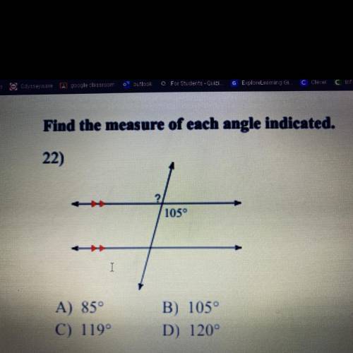 Can someone help me find the measure of each angle indicated please