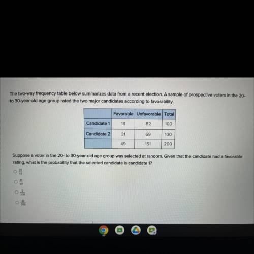 What is the answer?
18/49
31/49
9/100
49/200