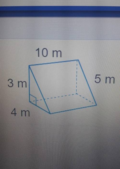 Find the surface area of the prism. The surface area is​