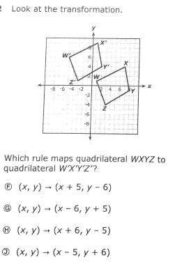 Describe the sequence of transformations from quadrilateral WXYZ to WXYZ