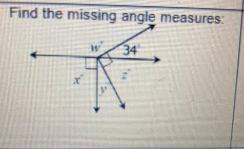 Find the missing angle measures. This is 8th grade math btw