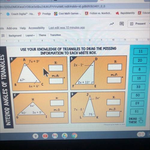 Use your knowledge of triangles