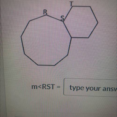 Find the measure of rst