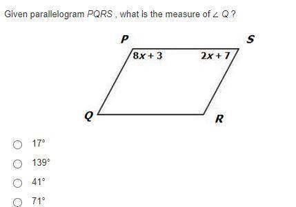How would I be able to get angle Q?