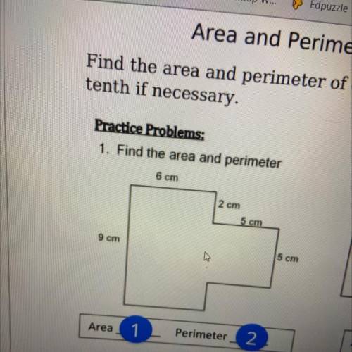 Can someone help me with this I need both area and perimeter