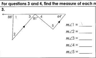 Find the measure of the missing angles. Help please