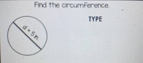 Help please find the circumference of the circle