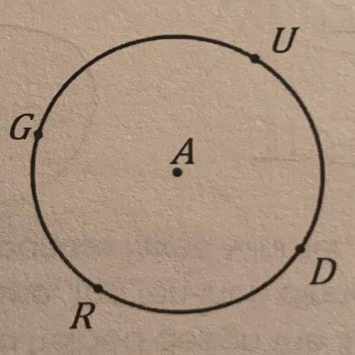Part A: If GA = 12 feet and a major arc MGR = 200°, then determine the
major arc length of GR.