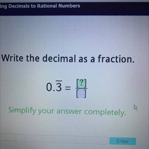 Write the decimal as a fraction.