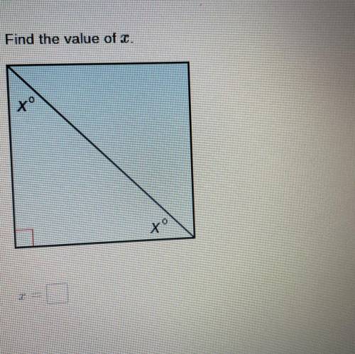 Find the value of x:)