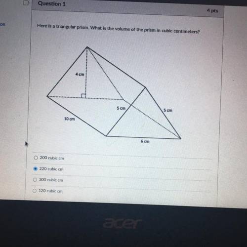 Plz help me the question is what is the volume of the prism in cubic centimeters