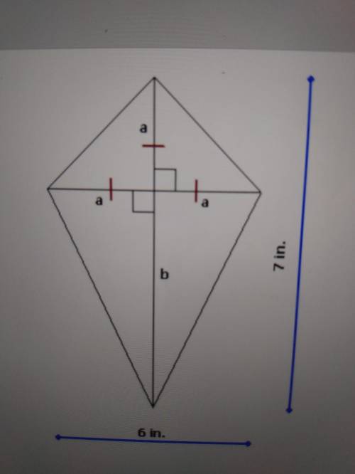 What is the perimeter, to the NEAREST INCH, of the kite?