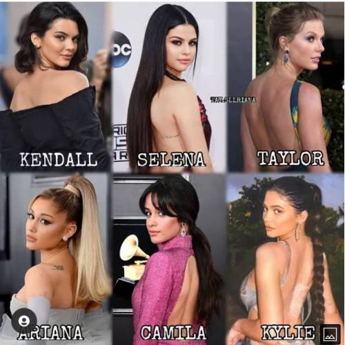 Who is your favourite?

choose any 3 from Kendall, selena , Taylor , araina , Camilla and Gigi cho
