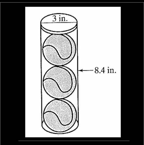 A tennis ball container is approximately a cylinder. 
Find its surface area