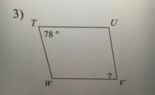Find the measurement in this parallelogram.

I need help please, thank you. 
I need explanation