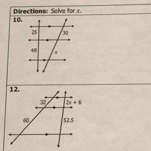 Solve for x.
Does anyone know how to do this?
