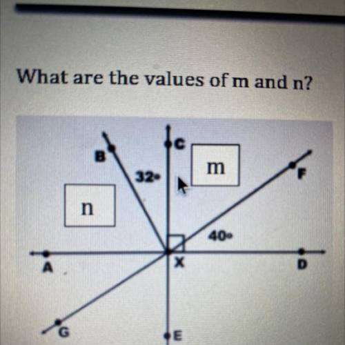 What is the value of m and n?