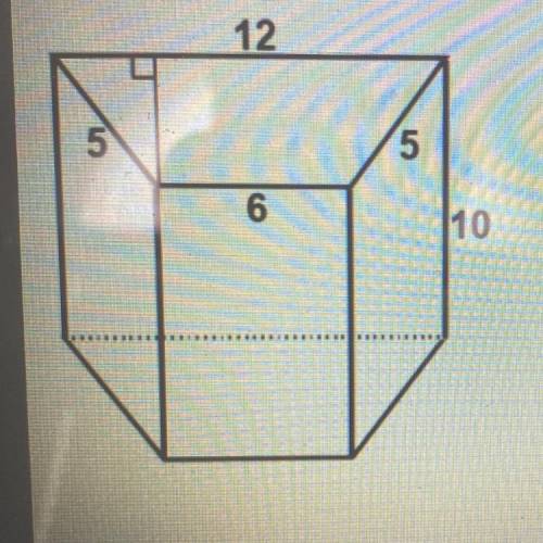 What is the total surface area of the figure below?