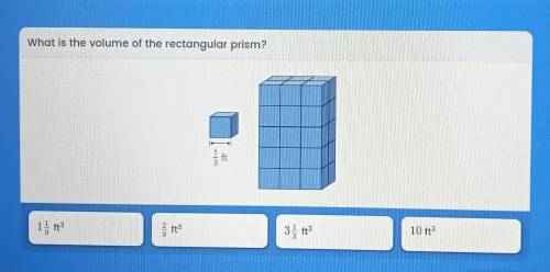 What is the volume of a rectangular prism​