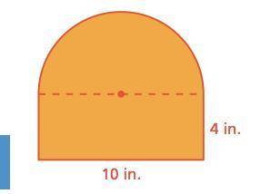 Find the area of the figure to the nearest hundredth.