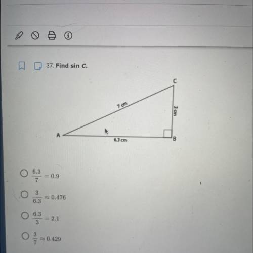 Find sin c 
I just need help!