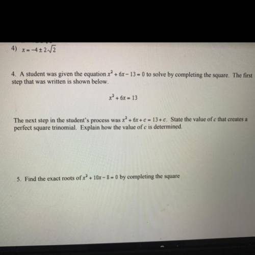 NEED HELP WITH NUMBER 4.