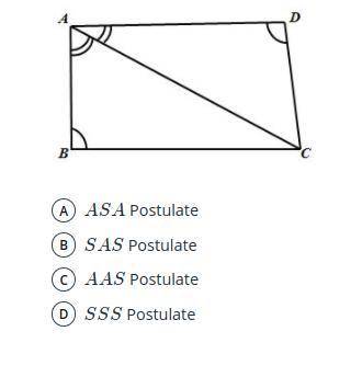 Which of the following can be used to prove that ABC = ADC
